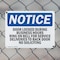 Signmission Door Locked During Business Hours Ring Bell, 10 in W x Rectangle, Plastic OS-2PACK-NS-P-710-L-11491 - alternate 5